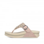 Rieker rózsaszín női lábujjközös papucs V1466-31