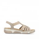 Rieker bézs női bebújós szandál 66201-62
