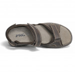 Imac férfi 3 tépőzáras barna bőr szandál 103890-3474-009 07806