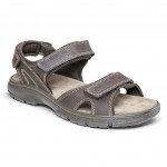 Imac férfi 3 tépőzáras barna bőr szandál 103890-3474-009 07806 Férfi Imac