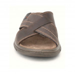 Imac férfi barna keresztpántos bőr papucs 103870-3474-009 07807