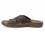 Imac férfi barna keresztpántos bőr papucs 103870-3474-009 07807