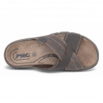 Imac férfi barna keresztpántos bőr papucs 103870-3474-009 07807