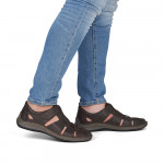 Rieker barna férfi bőr szandálcipő 05281-25