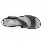 Imac fekete női tépőzáras bőr szandál 107940-1400-011 07808