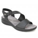 Imac fekete női tépőzáras bőr szandál 107940-1400-011 07808 Női Imac