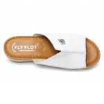 Fly Flot ezüstös halvány szürke női bőr papucs 36H68-5G 07814