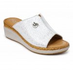 Fly Flot ezüstös halvány szürke női bőr papucs 36H68-5G 07814 Női Fly Flot