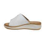 Fly Flot világos szürke női bőr papucs 59G07-TG 07815