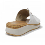 Fly Flot világos szürke női bőr papucs 59G07-TG 07815