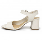 Bottero törtfehér női magassarkú bőr szandál 372008-9 07816