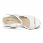 Bottero törtfehér női magassarkú bőr szandál 372008-9 07816