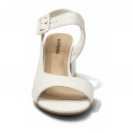 Bottero törtfehér női magassarkú bőr szandál 372008-9 07816