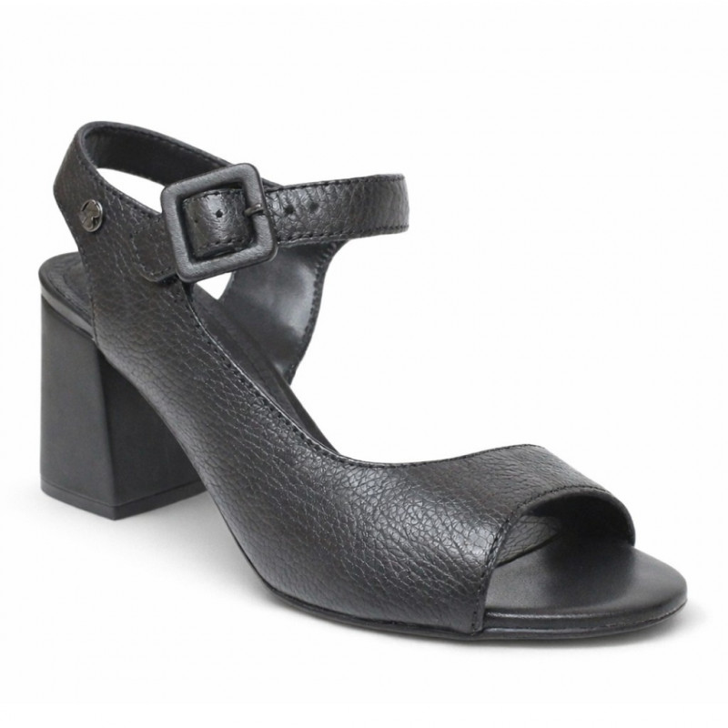 Bottero fekete női magassarkú bőr szandál 372008-10 07817