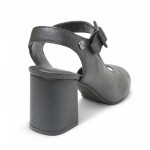 Bottero fekete női magassarkú bőr szandál 372008-10 07817