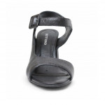 Bottero fekete női magassarkú bőr szandál 372008-10 07817