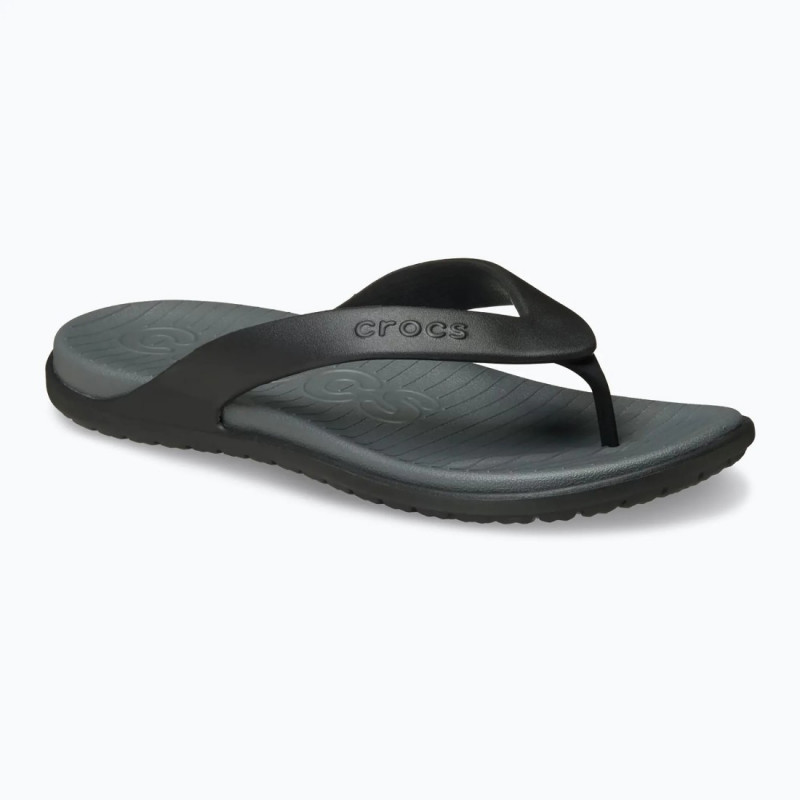 Crocs Coast Flip lábujjközös papucs fekete-szürke 212035-0DD