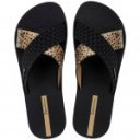 Ipanema Sense Slide fekete kombi női keresztpántos strandpapucs 27214-BP205