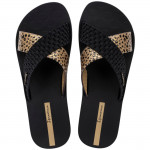 Ipanema Sense Slide fekete kombi női keresztpántos strandpapucs 27214-BP205