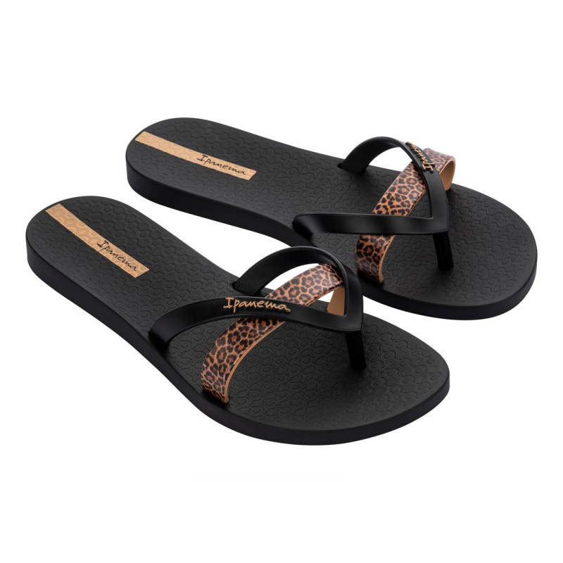 Ipanema Kirei Chic női flip-flop fekete barna papucs 83673-BN982