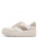 Jana bézs kombi platformos női sneaker félcipő 23666-45-490 07853