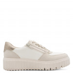 Jana bézs kombi platformos női sneaker félcipő 23666-45-490 07853