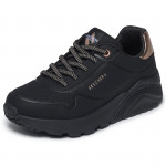 Skechers Uno Lite Metallic Mode fekete lányka–női fűzős sneaker cipő 310384L-BKRG