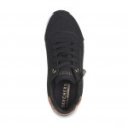 Skechers Uno Gen1 Zip And Stride fekete lányka–női fűzős, cipzáras sneaker cipő 310554L-BKRG
