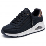 Skechers Uno Gen1 Zip And Stride fekete lányka–női fűzős, cipzáras sneaker cipő 310554L-BKRG Női Skechers