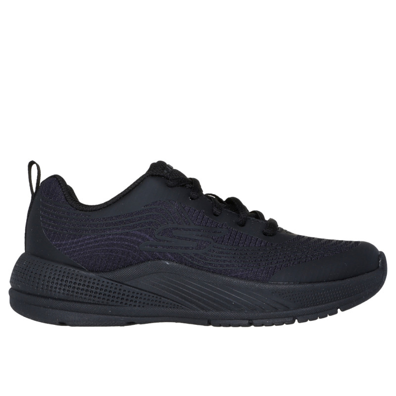 Skechers Microspec Advance Coastal Cruisin fekete lányka–női fűzős sneaker 303576L-BBK