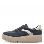 Jana kék kombi platformos női sneaker félcipő 23666-45-806 07852