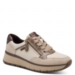 Jana női fűzős cipzáras bézs kombi sneaker félcipő 23762-45-490 07861 Női Jana