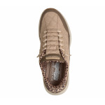 Skechers Slip-Ins Contour Foam Leopard Dream női bebújós sneaker sportcipő 150419-BRN