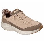 Skechers Slip-Ins Contour Foam Leopard Dream női bebújós sneaker sportcipő 150419-BRN Női Skechers