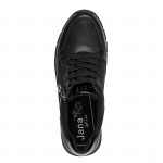 Jana női fűzős cipzáras fekete sneaker félcipő 23762-45-007 07863