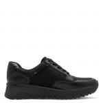 Jana női fűzős cipzáras fekete sneaker félcipő 23762-45-007 07863