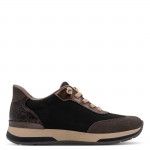 Jana Step In bebújós női fekete kombi sneaker félcipő 23785-47-098 07867