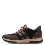 Jana Step In bebújós női fekete kombi sneaker félcipő 23785-47-098 07867