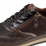 Jana női fűzős cipzáras sneaker félcipő mokka színű 23774-43-304 07868