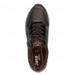 Jana női fűzős cipzáras sneaker félcipő mokka színű 23774-43-304 07868