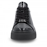 Rieker Revolution női fűzős metál lakkbőr sneaker félcipő W2601-00
