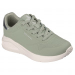 Skechers Uno Lite Shimmer Along spárgazöld női fűzős sneaker 177291-SAGE