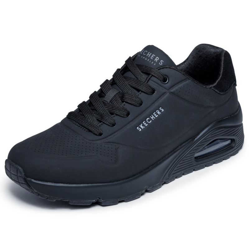 Skechers Uno Suited On Air férfi fűzős sneaker cipő fekete 183004-B