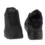 Skechers Uno Suited On Air férfi fűzős sneaker cipő fekete 183004-B