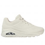 Skechers Uno Stand On Air női fűzős törtfehér sneaker cipő 73690-OFWT
