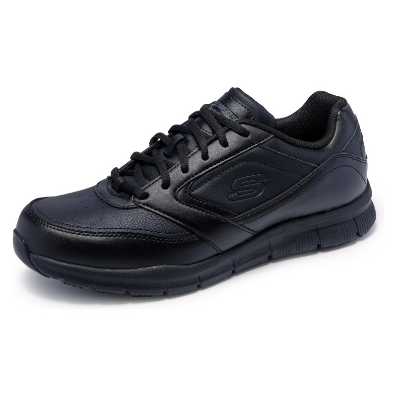 Skechers Nampa SR fekete férfi fűzős sportos munkacipő 77156EC-BLK