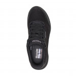 Skechers Slip-Ins BOBS Squad 4 Essential Look fekete bebújós sneaker félcipő 117744-BLK