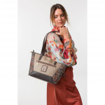 Anekke BLOSSOM közepes  bézs kombi shopper válltáska 43712-422